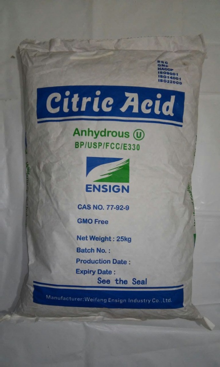 ACIDO CITRICO ANHIDRO BOLSA 1 Kg - Distribuidora del Caribe S.A.